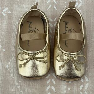 Gold Baby Shoes